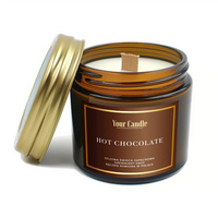 ŚWIECA SOJOWA ZAPACHOWA Z DREWNIANYM KNOT HOT CHOCOLATE 120ml YOUR CANDLE