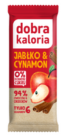 BATON DAKTYLOWY JABŁKO CYNAMON BEZ DODATKU CUKRÓW 35g -  DOBRA KALORIA