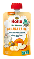 MUS LAMA(BANAN JABŁKO MANGO MORELA)BEZ DODATKU CUKRÓW OD 6 MIES 100g HOLLE