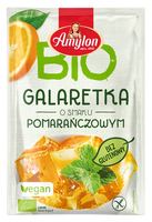 GALARETKA Z AGAREM O SMAKU POMARAŃCZOWYM BEZGLUTENOWA BIO 40 g - AMYLON
