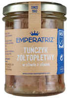 TUŃCZYK ŻÓŁTOPŁETWY FILETY MSC W OLIWIE Z OLIWEK 200 g (130 g) EMPERATRIZ