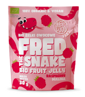 ŻELKI MALINA BEZ ŻELATYNY BIO 30 g - DIET-FOOD (FRED THE SNAKE)