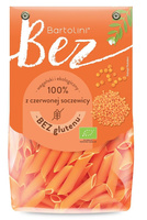MAKARON PROTEINOWY (Z SOCZEWICY CZERWONEJ)BEZGLUTENOWY BIO 250g - BARTOLINI