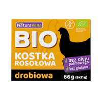 BULION - KOSTKI DROBIOWE BEZGLUTENOWE BIO (6 x 11 g) 66 g - NATURAVENA