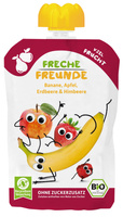 MUS BANAN JABŁKO TRUSKAWKA MALINA BEZ DOD. CUKRÓW BEZGLUTEN OD 6 MIES 100g