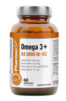 OMEGA-3 + WITAMINA D3 + K2 BEZGLUTENOWA 60 KAPSUŁEK - PHARMOVIT