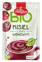 KISIEL INSTANT O SMAKU WIŚNIOWYM BEZGLUTENOWY BIO 30 g - AMYLON