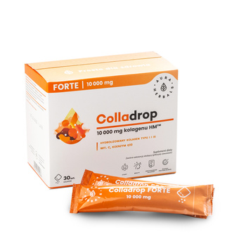 Kolagen Rybi do Picia 10000mg Aura Colladrop Forte Zdrowa Skóra Stawy x30