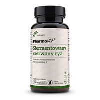 SFERMENTOWANY CZERWONY RYŻ EKSTRAKT BEZGLUTENOWY 120KAPSUŁEK - PHARMOVIT 