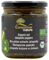 PAPRYKA JALAPENO ZIELONA KROJONA W ZALEWIE BIO 350g (130g) CAMPOMAR NATURE