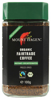 KAWA ROZPUSZCZALNA BEZKOFEINOWA ARABICA/ROBUSTA  BIO 100 g - MOUNT HAGEN