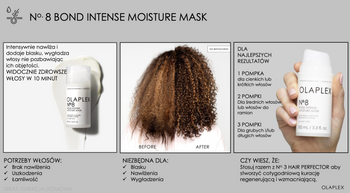 Olaplex No.8 Bond Intense Moisture Mask +Olaplex No. 0 regeneration
